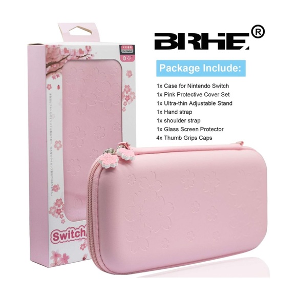 BRHE Cute‎ Travel Carrying Case for Nintendo Switch Accessories Kit - Picture 1 of 9